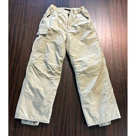 Pac Tech Performance Ski Pants Adult S Snow Boarding Waterproof Nylon Beige - Picture 1 of 11